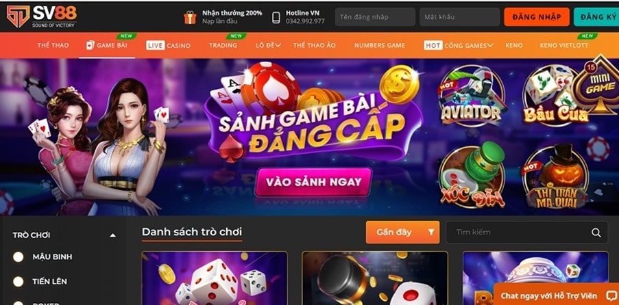 SV88 – Nhà cái chất lượng, uy tín bậc nhất Châu Á