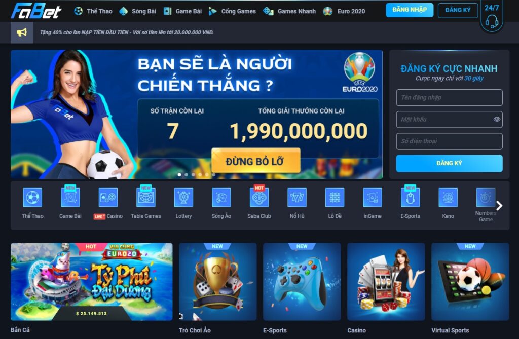 Đăng ký FABET – Link vào nhà cái FABET PC và Mobile trực tuyến
