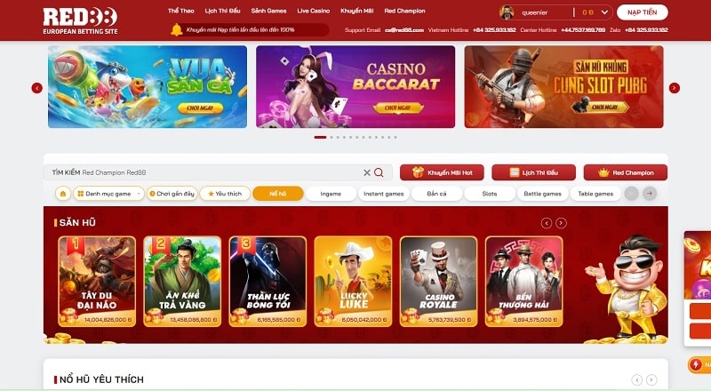 Chơi casino tại Red88 - Cơ hội nhận quà khủng