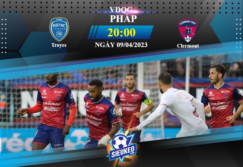 Soi kèo bóng đá Troyes vs Clermont 20h00 ngày 09/04/2023: Bất phân thắng bại