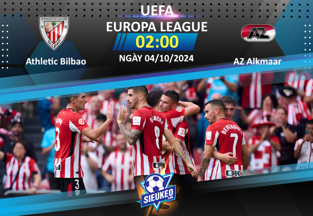 Soi kèo bóng đá Athletic Bilbao vs AZ Alkmaar 02h00 ngày 04/10/2024: Khó có bất ngờ