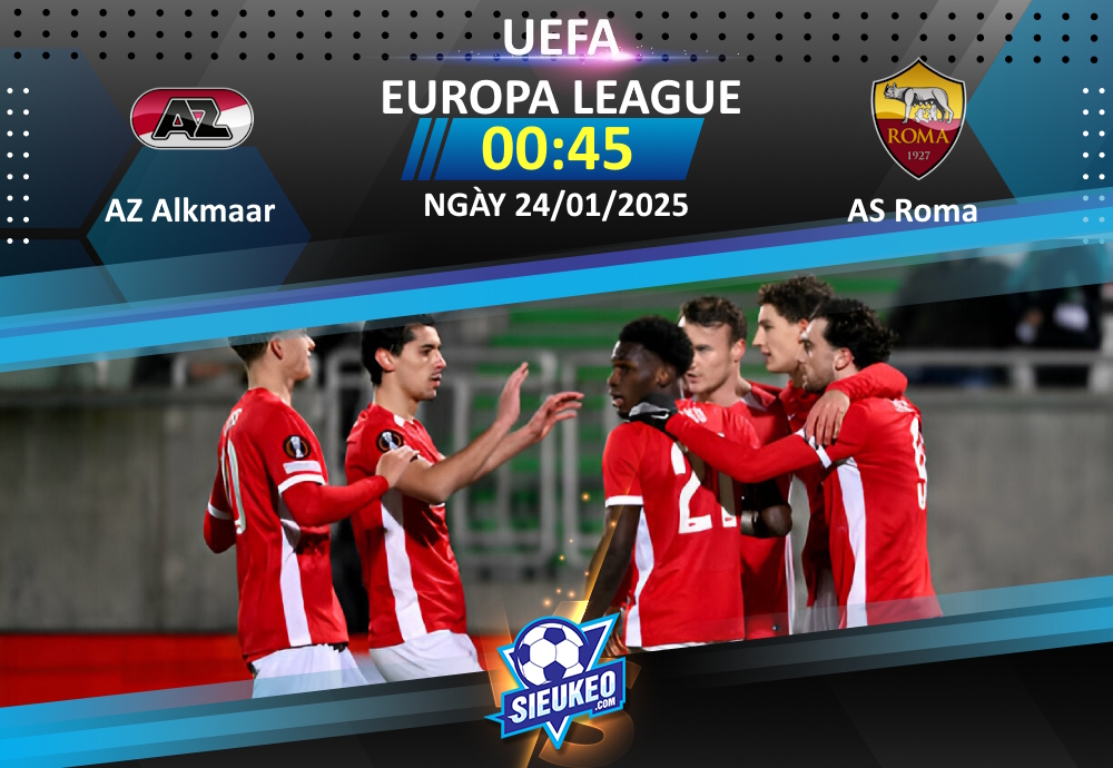 Soi kèo bóng đá AZ Alkmaar vs AS Roma 00h45 ngày 24/01/2025: Cạm bẫy chờ Bầy sói