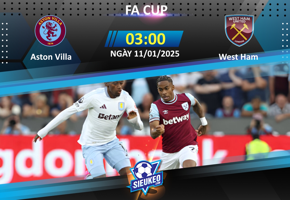 Soi kèo bóng đá Aston Villa vs West Ham 03h00 ngày 11/01/2024: “Búa tạ” lại thua thảm