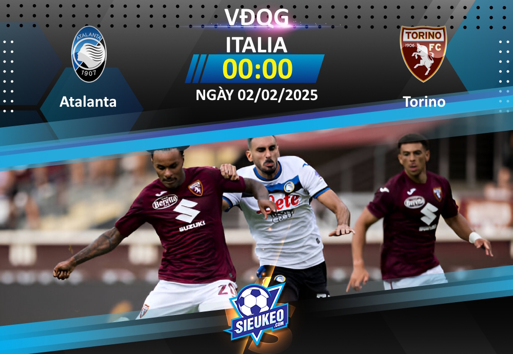 Soi kèo bóng đá Atalanta vs Torino 00h00 ngày 02/02/2025: Chủ nhà áp đảo