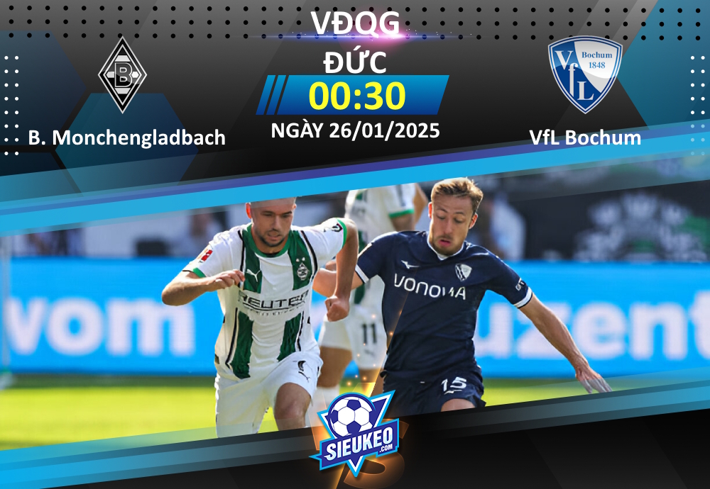 Soi kèo bóng đá Borussia Monchengladbach vs VfL Bochum 00h30 ngày 26/01/2025: Khách sa lầy