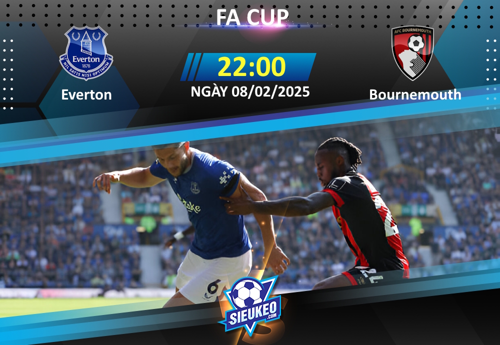 Soi kèo bóng đá Everton vs Bournemouth 22h00 ngày 08/02/2025: Tự tin đón khách
