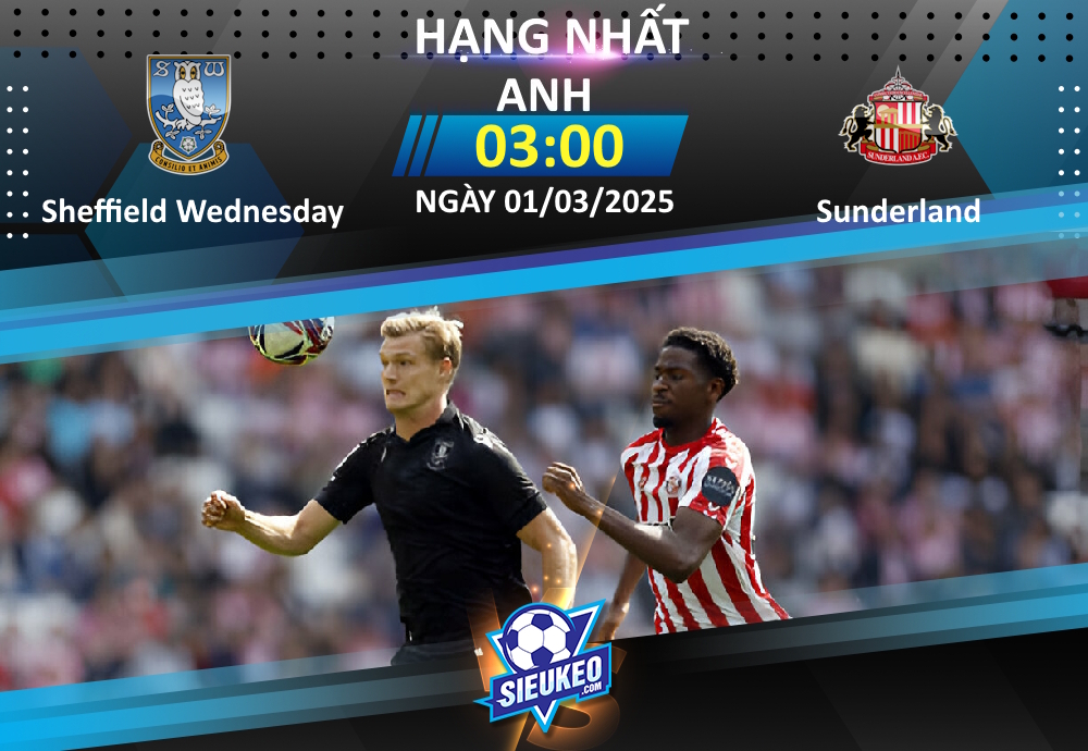 Soi kèo bóng đá Sheffield Wednesday vs Sunderland 03h00 ngày 01/03/2025: Không dễ cho “Mèo đen”