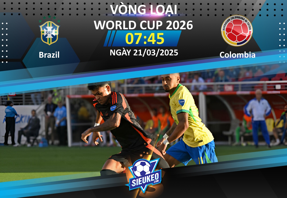 Soi kèo bóng đá Brazil vs Colombia 07h45 ngày 21/03/2025: Selecao phục hận