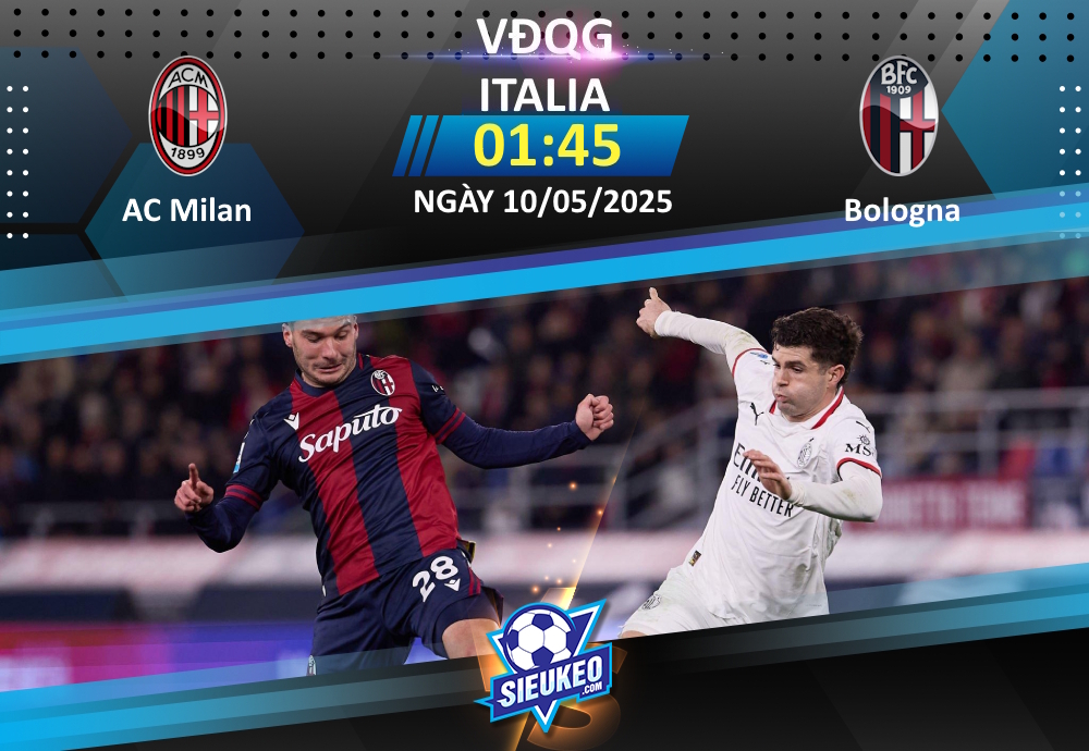 Soi kèo bóng đá AC Milan vs Bologna 01h45 ngày 10/05/2025: Kẻ tám lạng, người nửa cân