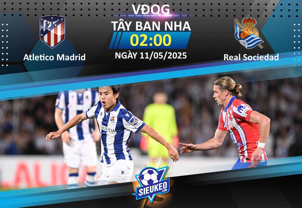 Soi kèo bóng đá Atletico Madrid vs Real Sociedad 02h00 ngày 11/05/2025: Giật vé Champions League