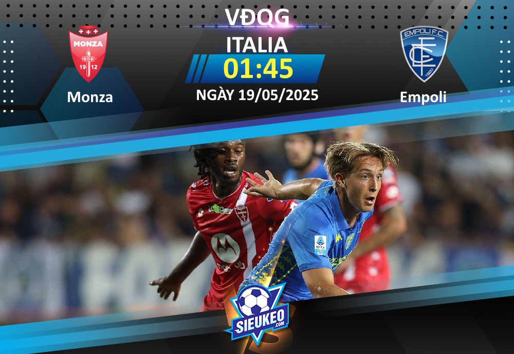 Soi kèo bóng đá Monza vs Empoli 01h45 ngày 19/05/2025: Khách lấy 3 điểm