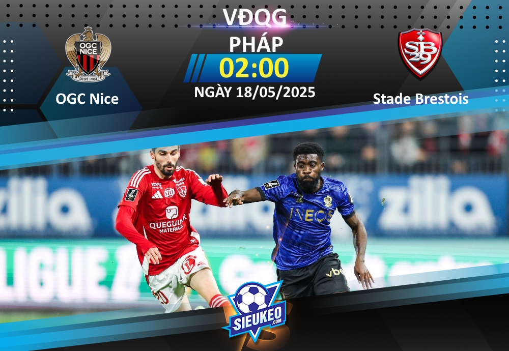 Soi kèo bóng đá OGC Nice vs Stade Brestois 02h00 ngày 18/05/2025: Vé vàng về tay