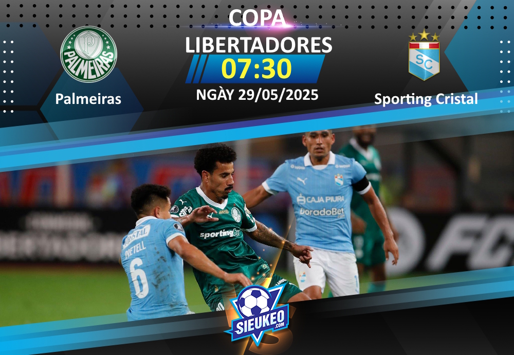 Soi kèo bóng đá Palmeiras vs Sporting Cristal 07h30 ngày 29/05/2025: Thắng tỷ số, thua tỷ lệ