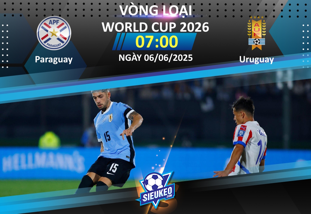 Soi kèo bóng đá Paraguay vs Uruguay 07h00 ngày 06/06/2025: Lịch sử lên tiếng
