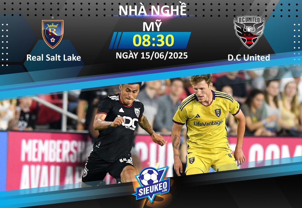 Soi kèo bóng đá Real Salt Lake vs D.C United 08h30 ngày 15/06/2025: Cách biệt cho chủ nhà