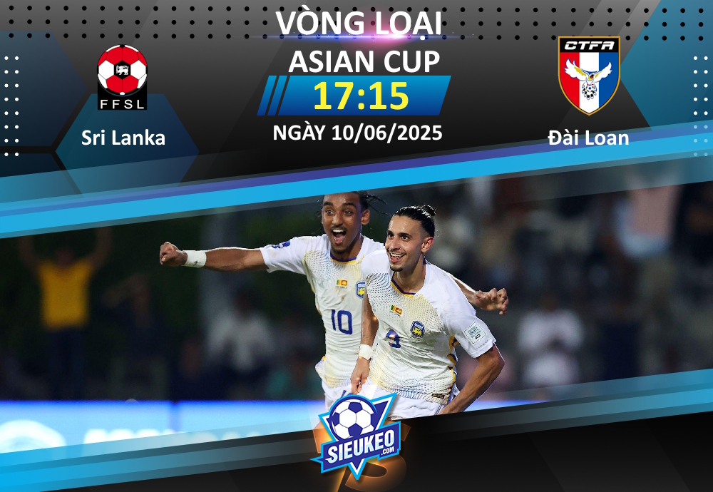 Soi kèo bóng đá Sri Lanka vs Đài Loan 17h15 ngày 10/06/2025: Cơ hội cho chủ nhà